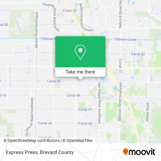 Express Press map