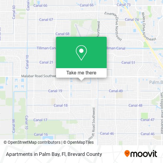 Apartments in Palm Bay, Fl map