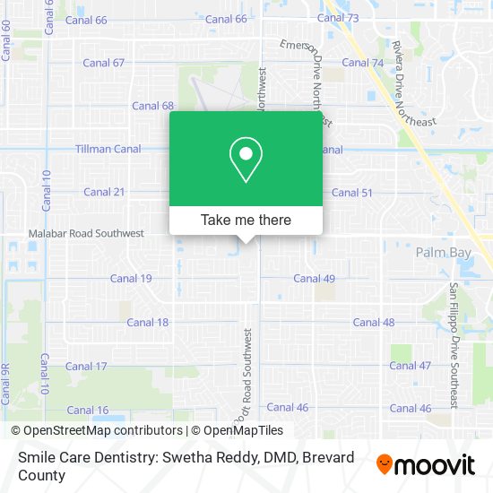 Mapa de Smile Care Dentistry: Swetha Reddy, DMD