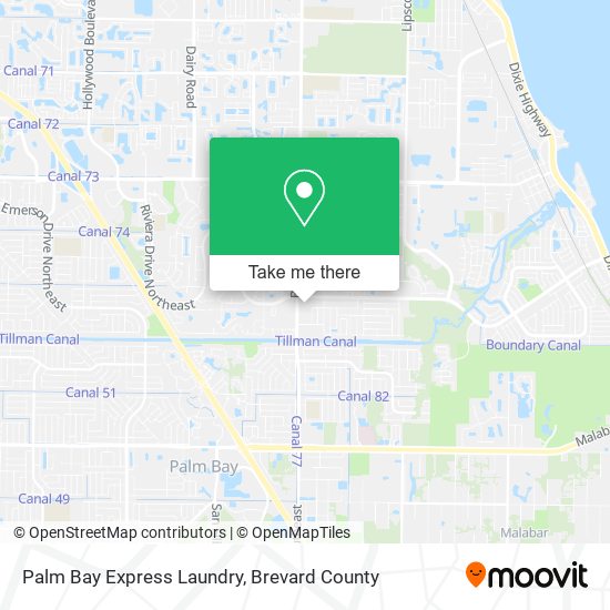 Mapa de Palm Bay Express Laundry