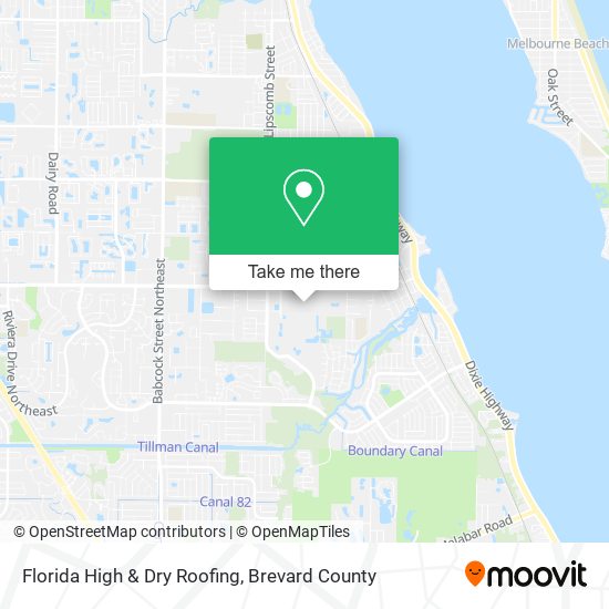 Florida High & Dry Roofing map