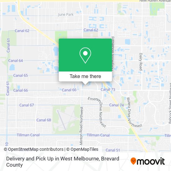 Mapa de Delivery and Pick Up in West Melbourne