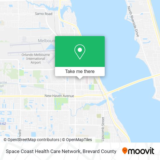 Space Coast Health Care Network map