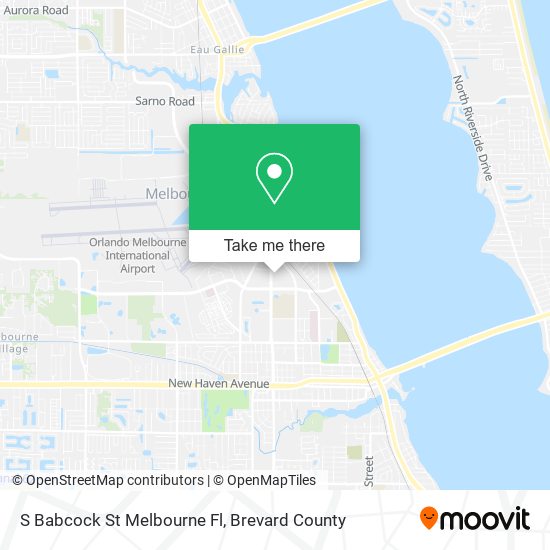 Mapa de S Babcock St Melbourne Fl