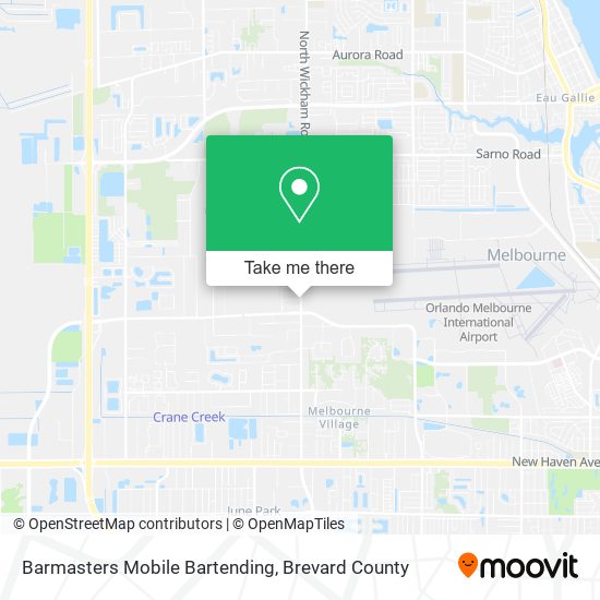 Barmasters Mobile Bartending map