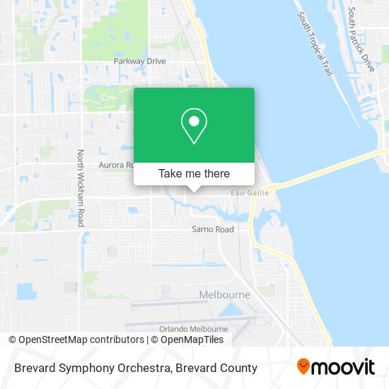 Mapa de Brevard Symphony Orchestra