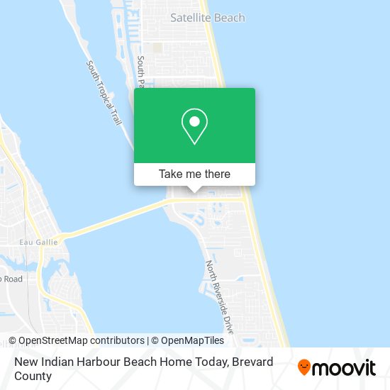 Mapa de New Indian Harbour Beach Home Today