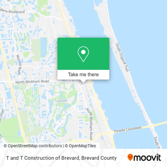 Mapa de T and T Construction of Brevard