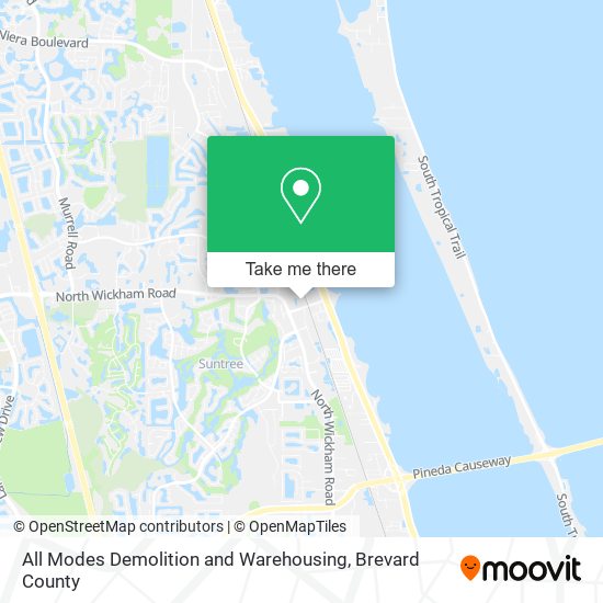 Mapa de All Modes Demolition and Warehousing