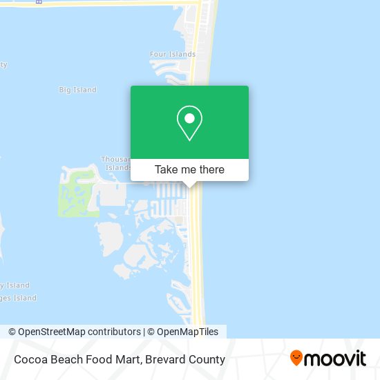 Mapa de Cocoa Beach Food Mart