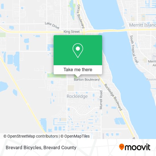 Brevard Bicycles map