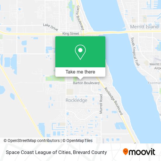 Space Coast League of Cities map