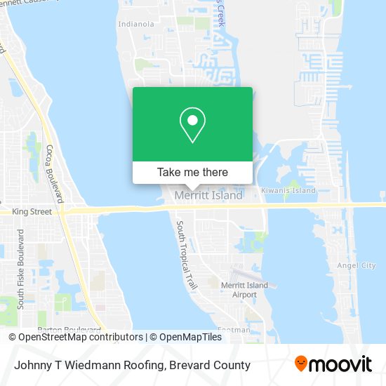 Johnny T Wiedmann Roofing map