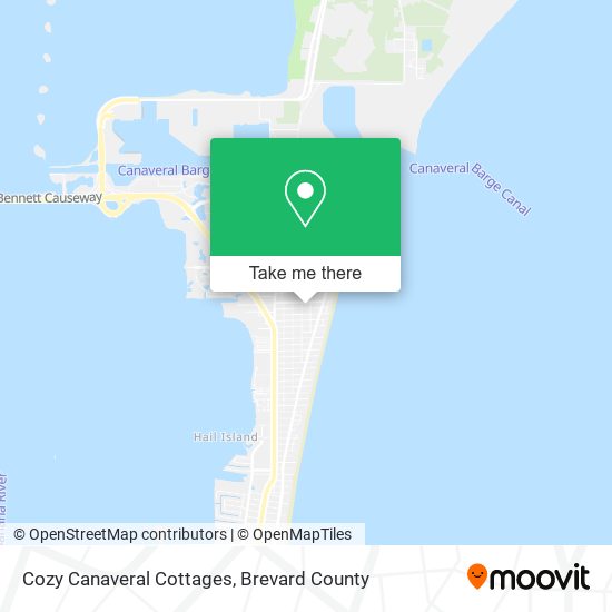 Mapa de Cozy Canaveral Cottages