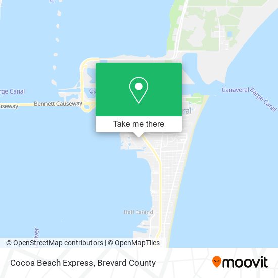 Cocoa Beach Express map