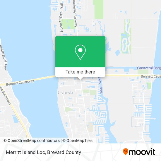Mapa de Merritt Island Loc