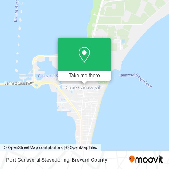 Port Canaveral Stevedoring map