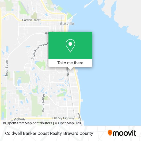 Coldwell Banker Coast Realty map