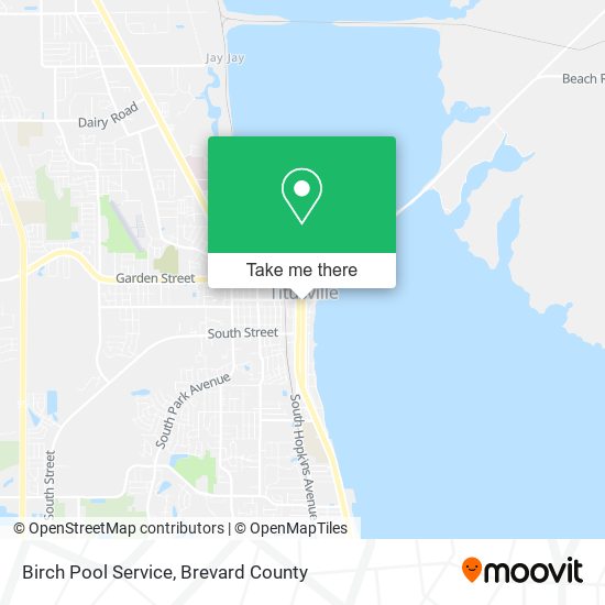 Birch Pool Service map