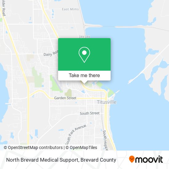 Mapa de North Brevard Medical Support