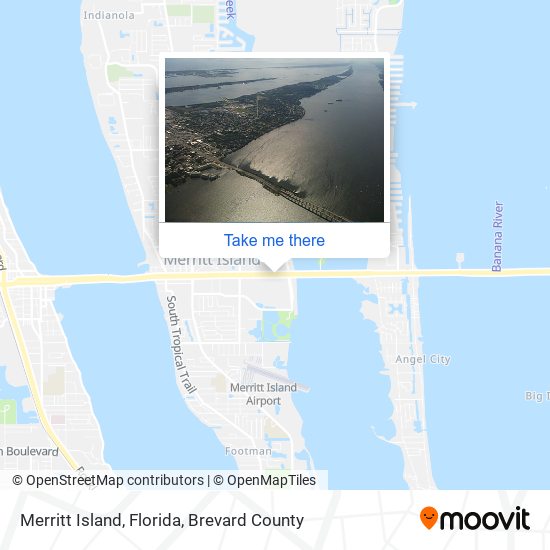 Mapa de Merritt Island, Florida
