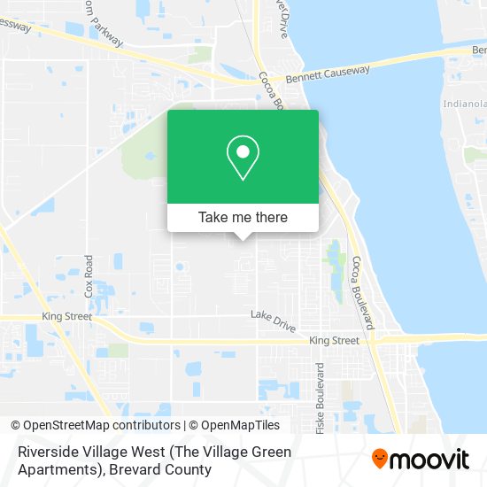 Mapa de Riverside Village West (The Village Green Apartments)