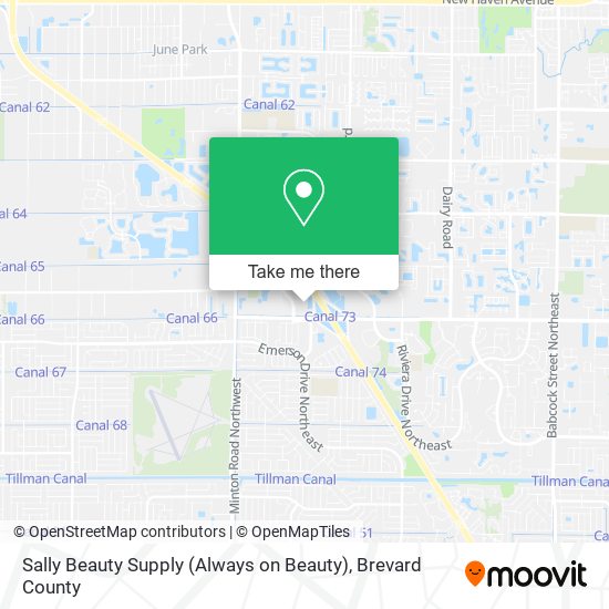 Mapa de Sally Beauty Supply (Always on Beauty)