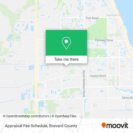 Mapa de Appraisal Fee Schedule