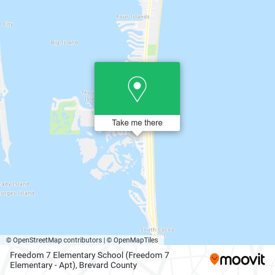 Mapa de Freedom 7 Elementary School