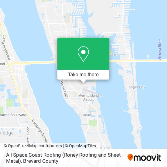 Mapa de All Space Coast Roofing (Roney Roofing and Sheet Metal)