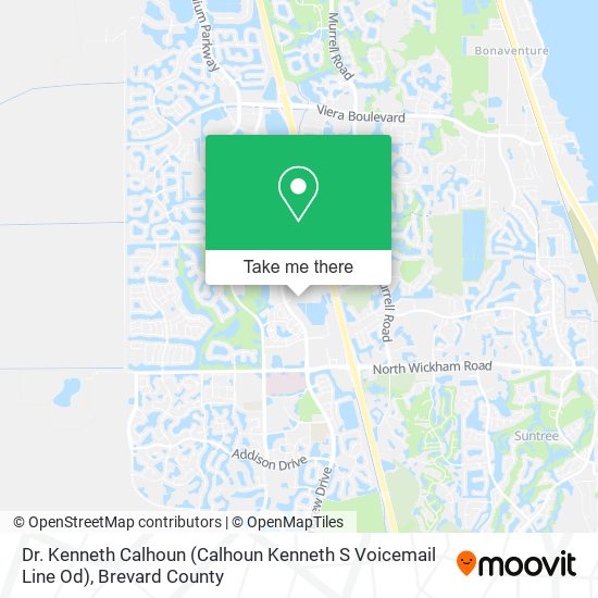 Mapa de Dr. Kenneth Calhoun (Calhoun Kenneth S Voicemail Line Od)