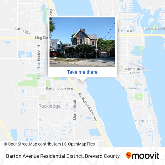 Barton Avenue Residential District map