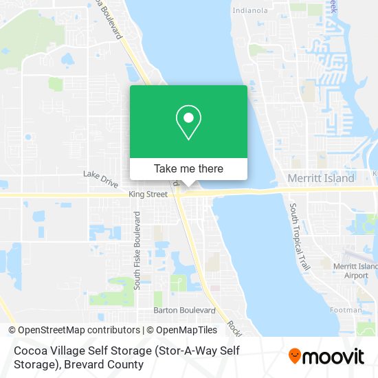 Mapa de Cocoa Village Self Storage (Stor-A-Way Self Storage)