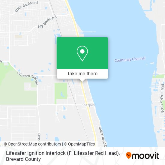 Mapa de Lifesafer Ignition Interlock (Fl Lifesafer Red Head)