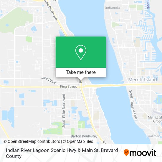 Mapa de Indian River Lagoon Scenic Hwy & Main St