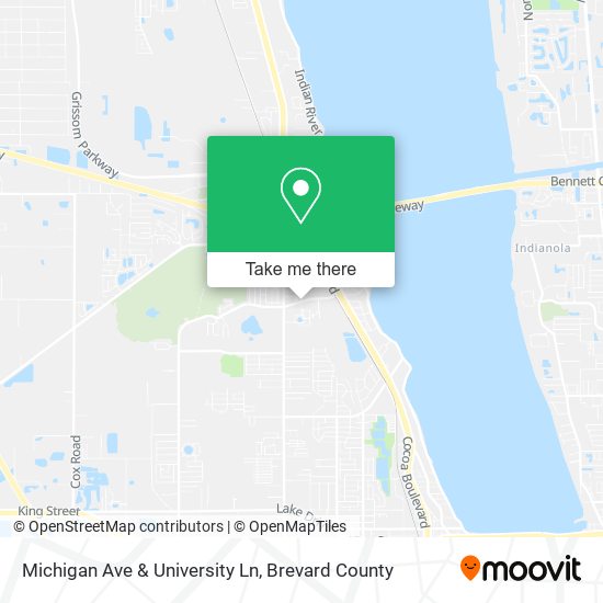 Mapa de Michigan Ave & University Ln