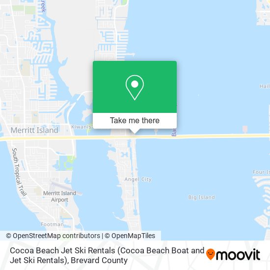 Mapa de Cocoa Beach Jet Ski Rentals (Cocoa Beach Boat and Jet Ski Rentals)