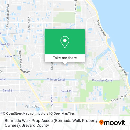Mapa de Bermuda Walk Prop Assoc (Bermuda Walk Property Owners)