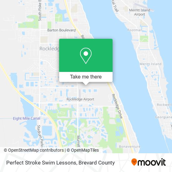 Perfect Stroke Swim Lessons map