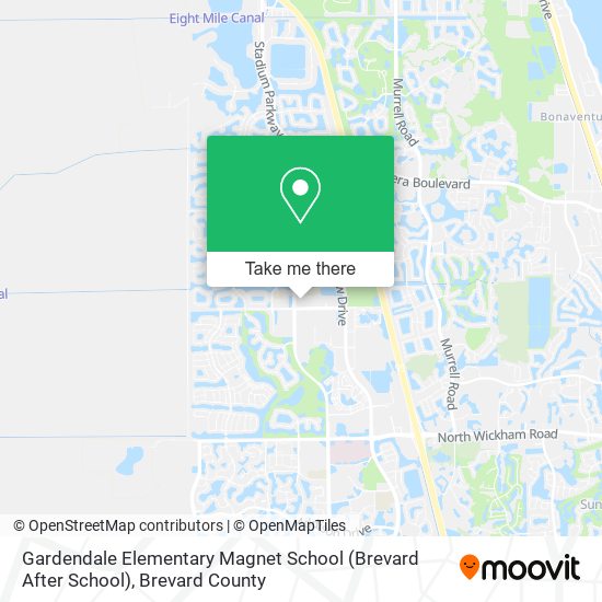 Mapa de Gardendale Elementary Magnet School (Brevard After School)