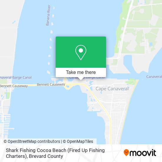 Mapa de Shark Fishing Cocoa Beach (Fired Up Fishing Charters)