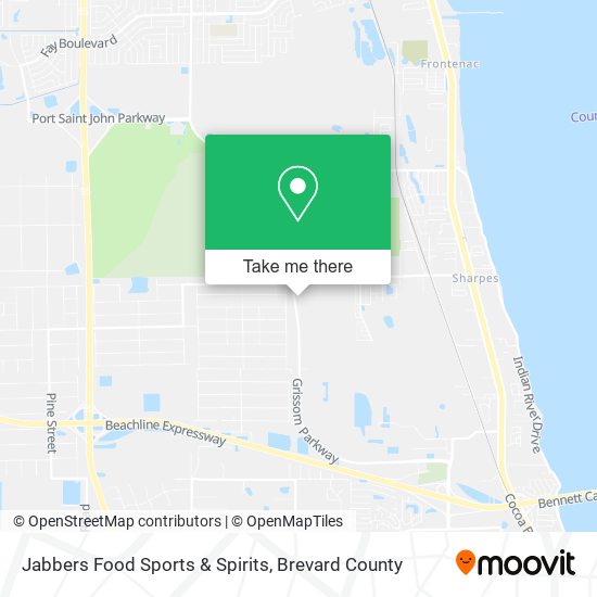 Jabbers Food Sports & Spirits map