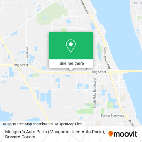 Mangum's Auto Parts map