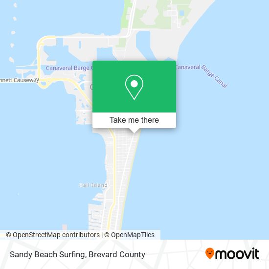 Sandy Beach Surfing map