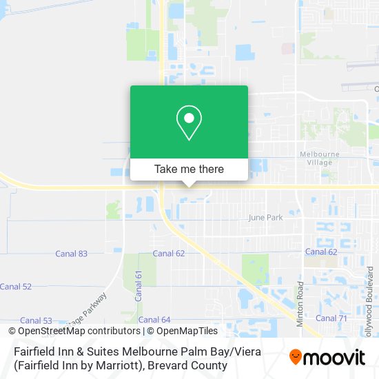 Mapa de Fairfield Inn & Suites Melbourne Palm Bay / Viera (Fairfield Inn by Marriott)