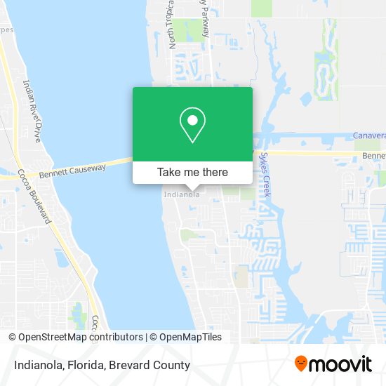 Mapa de Indianola, Florida