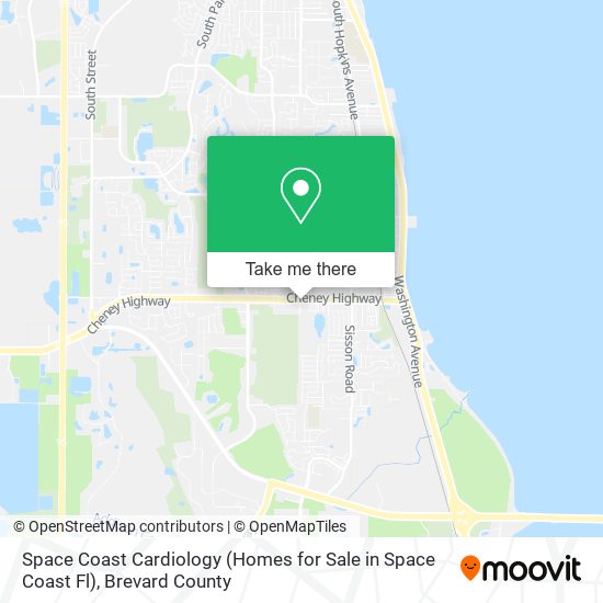 Mapa de Space Coast Cardiology (Homes for Sale in Space Coast Fl)