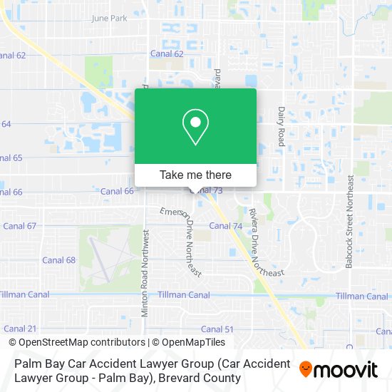 Palm Bay Car Accident Lawyer Group map