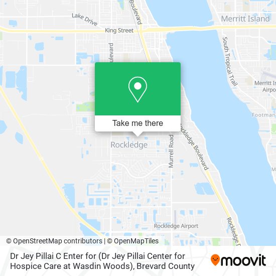 Mapa de Dr Jey Pillai C Enter for (Dr Jey Pillai Center for Hospice Care at Wasdin Woods)