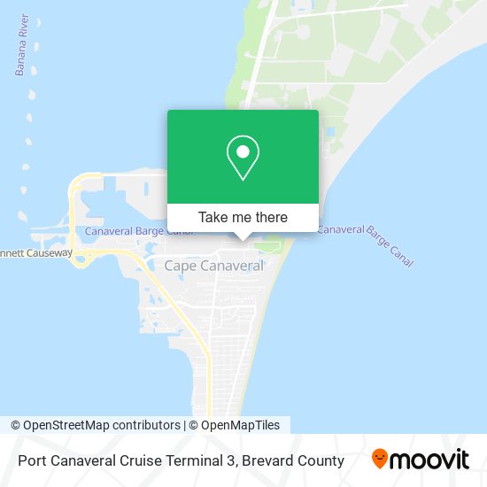 Port Canaveral Cruise Terminal 3 map